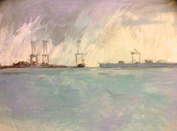 Harbour before the storm, prints 70x90cm acrylic on canvas prints £120 original £400